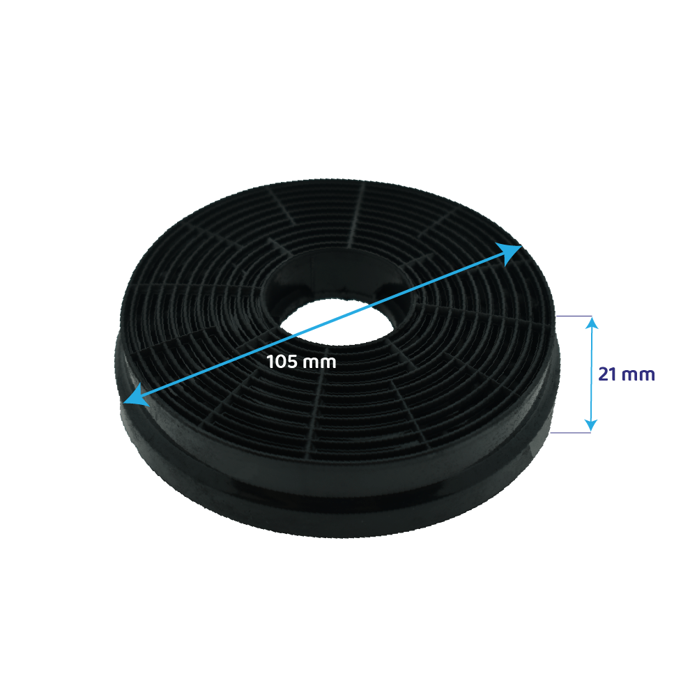 Filtro de carbono compatible con Bomann KF563 (x2)