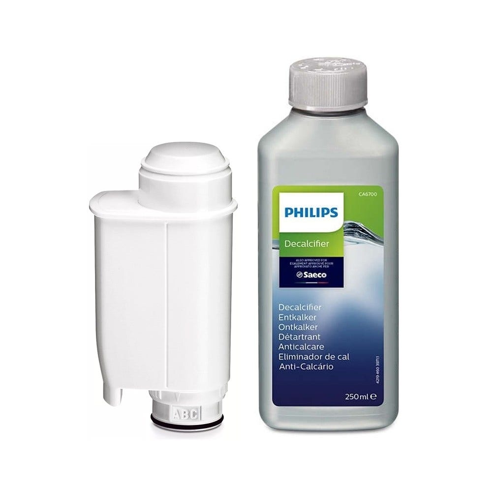 Philips / Saeco Set de Mantenimiento para Cafetera Filtro de Agua + Descalcificador