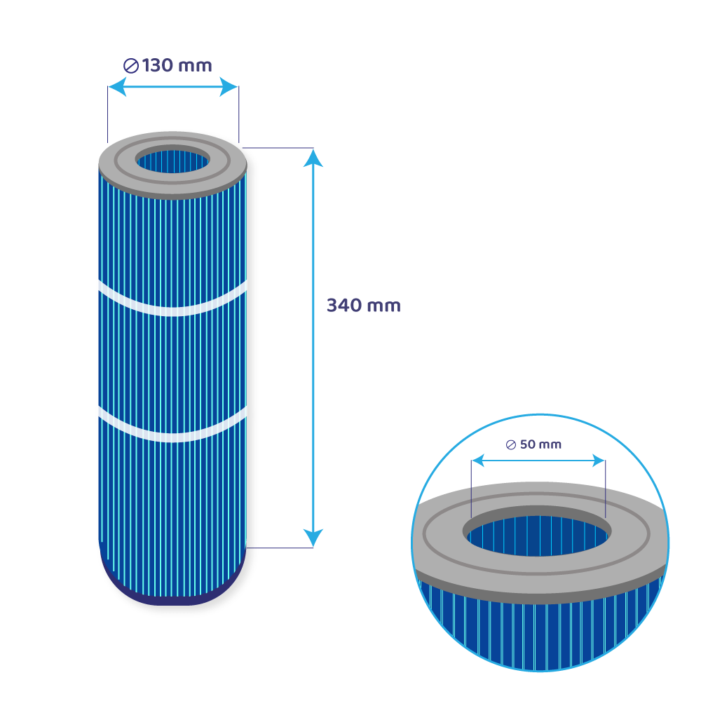 Filtro de agua Spa Darlly Silverstream SC704-S / 42513 (antibacteriano)