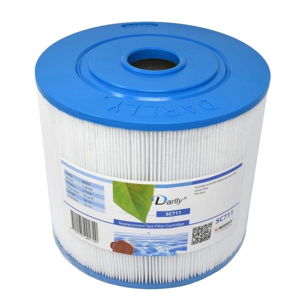 Filtro de cartucho spa compatible con Vita Spa PVT50W / Leisure Bay Spa / C-8350 / 80502 / VS50