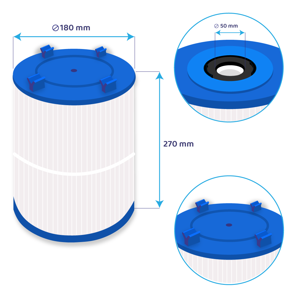 Filtro de agua spa Darlly SC730 / 70759 / C-7367