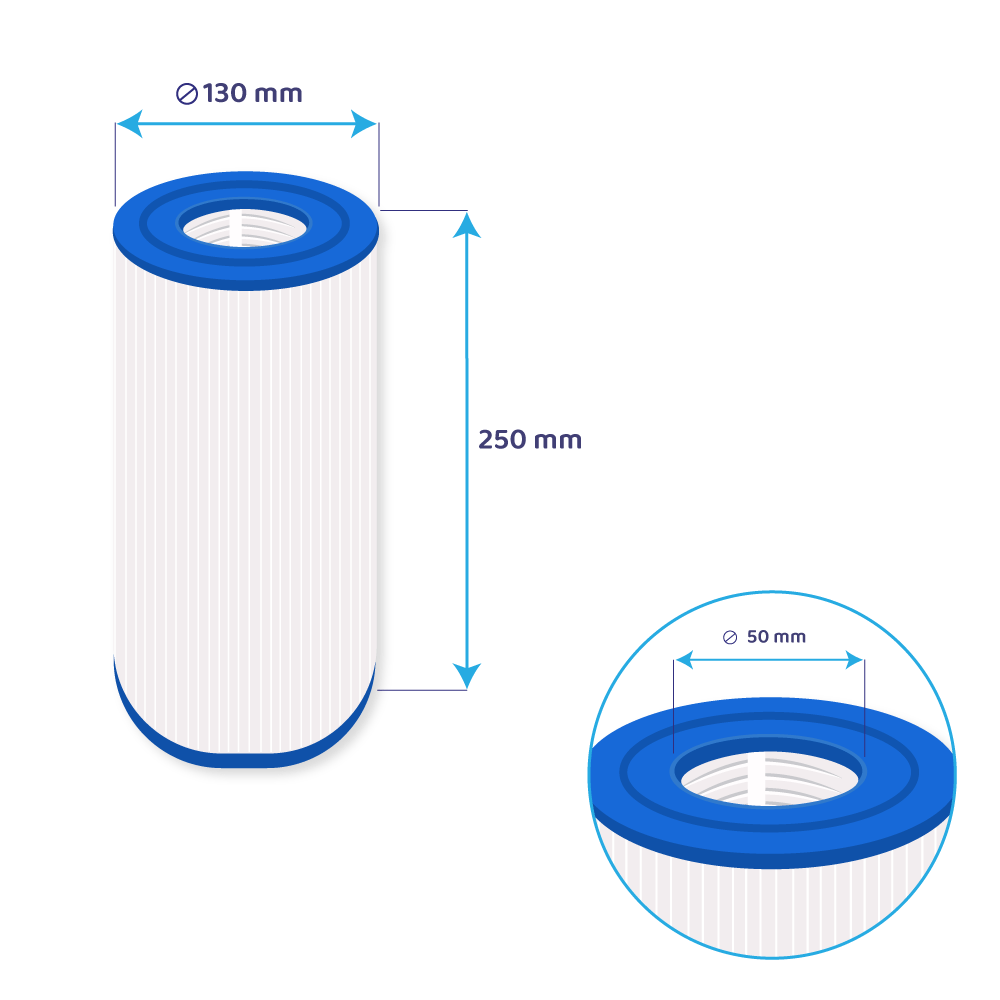 Filtro de agua spa compatible con PLBS50 / C-5345 / 50451 / FC-2970 / SC756