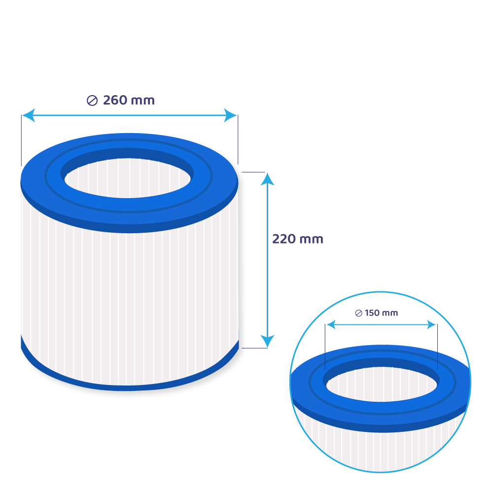 Filtro de spa compatible con Hotspring / Watkins Limelight - Darlly SC788 / 10501 / C-9405