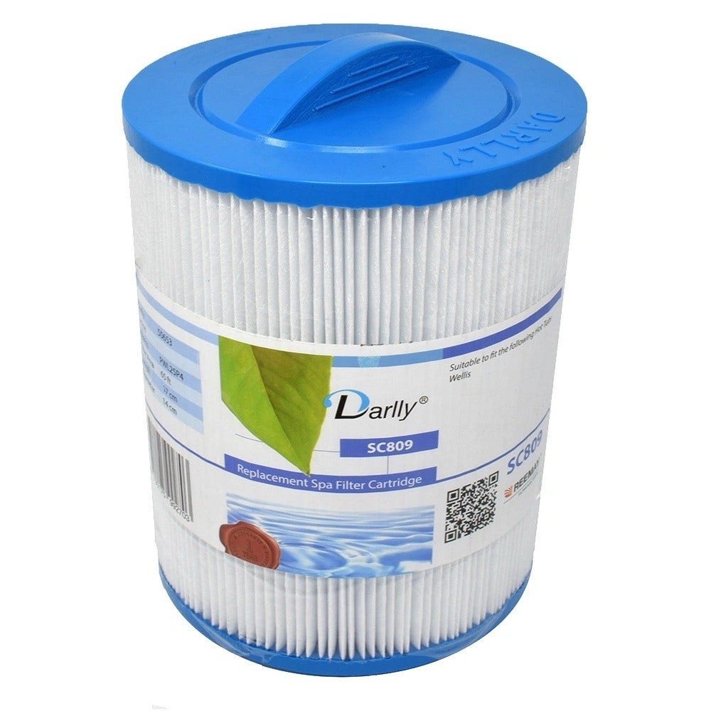 Filtro de cartucho spa compatible con Wellis AKU1610 / AM00423 / SC809 / 50653 / PWL25P4