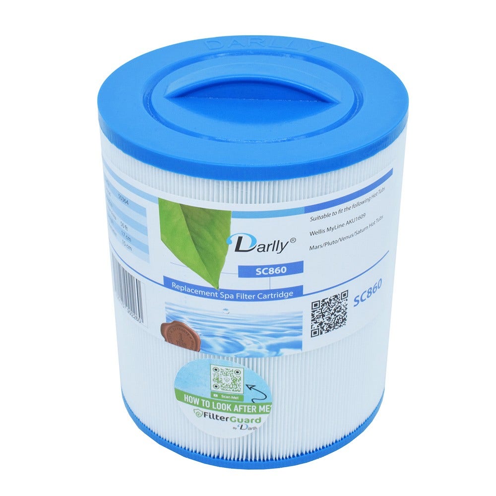 Filtro de cartucho spa compatible con Wellis AKU1609 - Darlly SC860 / 50364