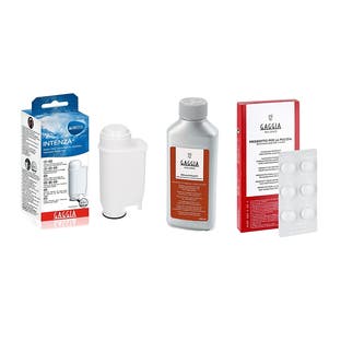 Set de Mantenimiento Gaggia para Cafetera Descalcificador + Pastillas de Limpieza + Filtro de Agua