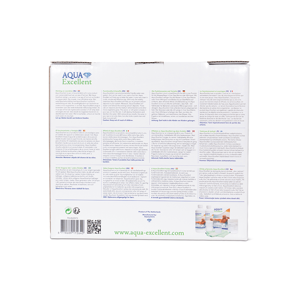 Kit de tratamiento de agua Aqua Excellent All-in-one Box 172640