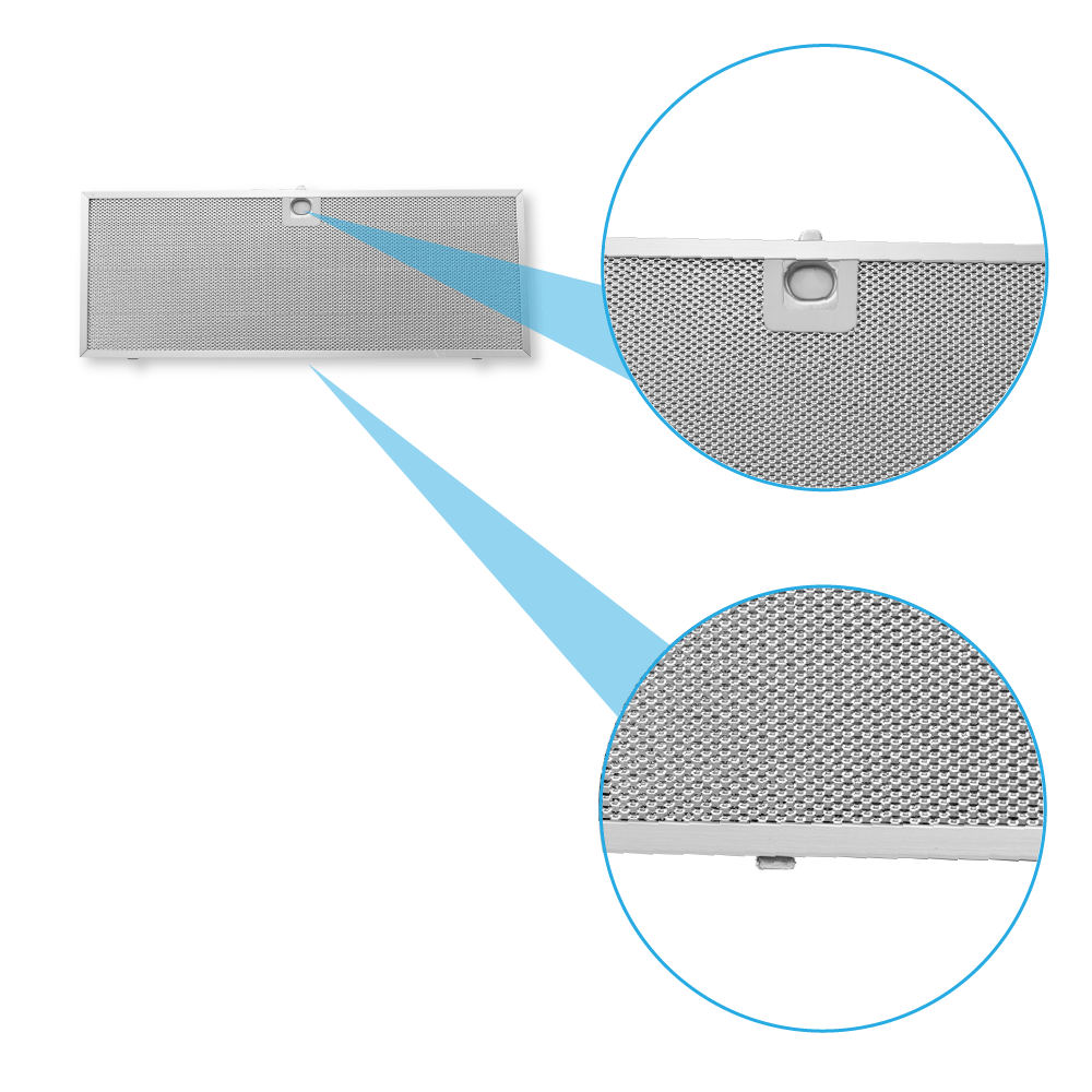 Filtro metálico Zanussi 160x424mm 50286533000 (x2)