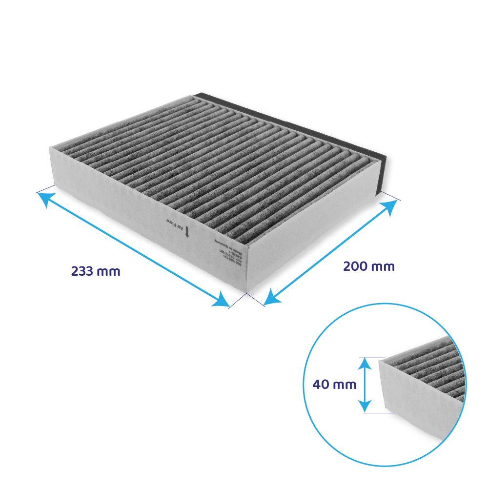 Filtro de carbono CleanAir para campana Neff 17006595