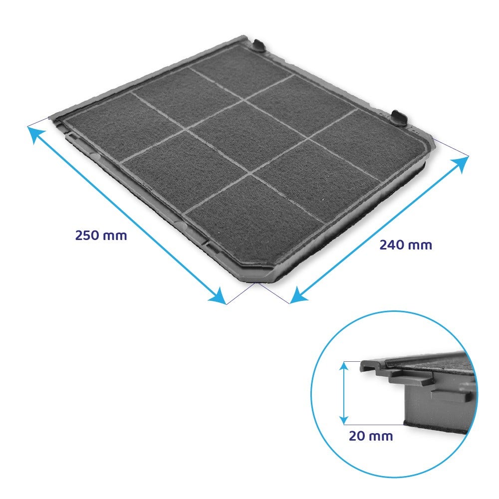 Filtro de carbono para campana AEG MCFB97 / 9029865129 