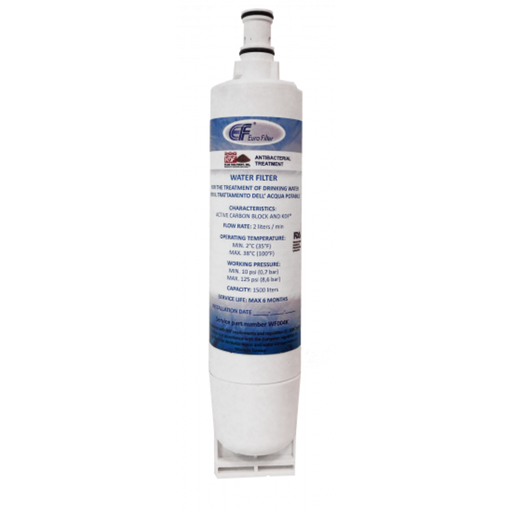 Cartucho de filtro de agua Euro Filter para frigorífico compatible con AEG / Electrolux / Hotpoint Ariston / SMEG / Whirlpool WF004K