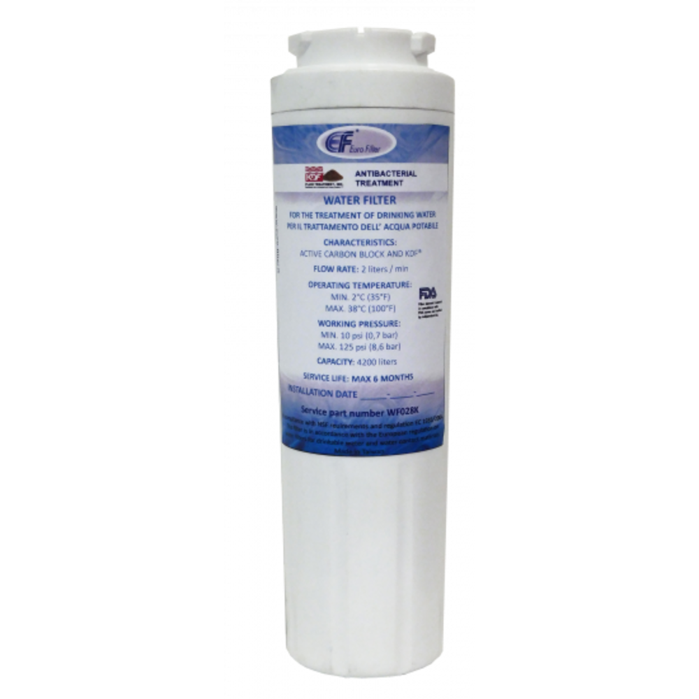Filtro de agua Euro Filter compatible con Bosch / Siemens / Whirlpool / Amana / Gaggenau / KitchenAid / Maytag / Candy / Hotpoint Ariston
