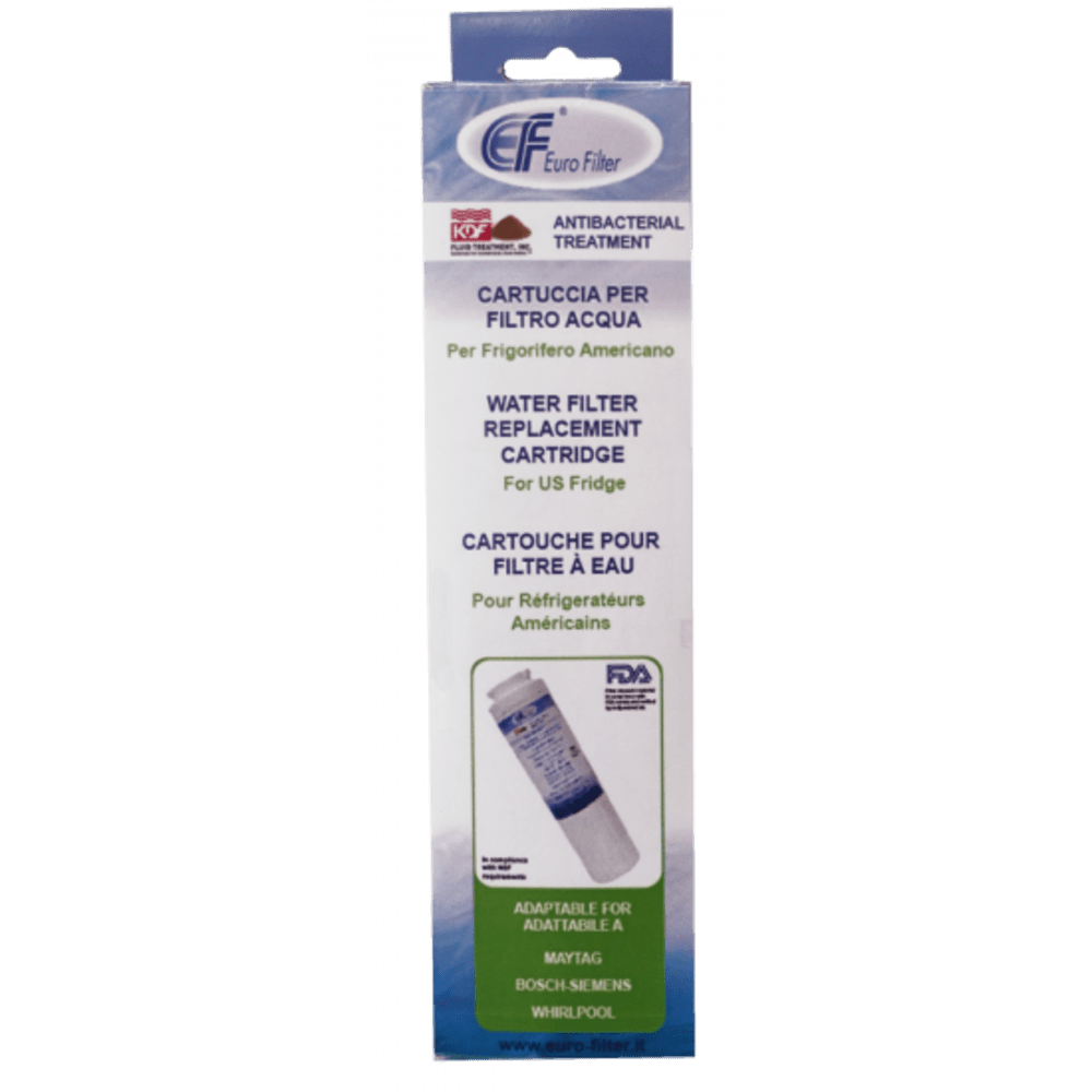 Filtro de agua Eurofilter compatible con Bosch / Siemens / Whirlpool / Amana / Gaggenau / KitchenAid / Maytag / Candy / Hotpoint Ariston