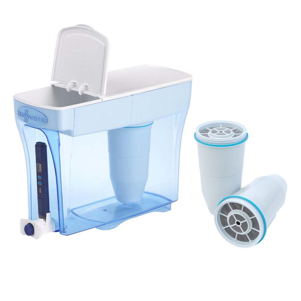 Estación de filtrado de agua ZeroWater 5,4L + 3 filtros 703B