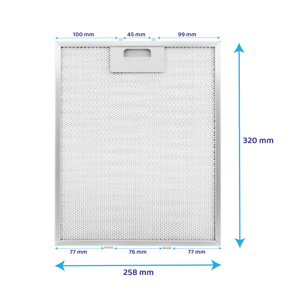 Filtro metálico Ignis 320x258mm 480122102169