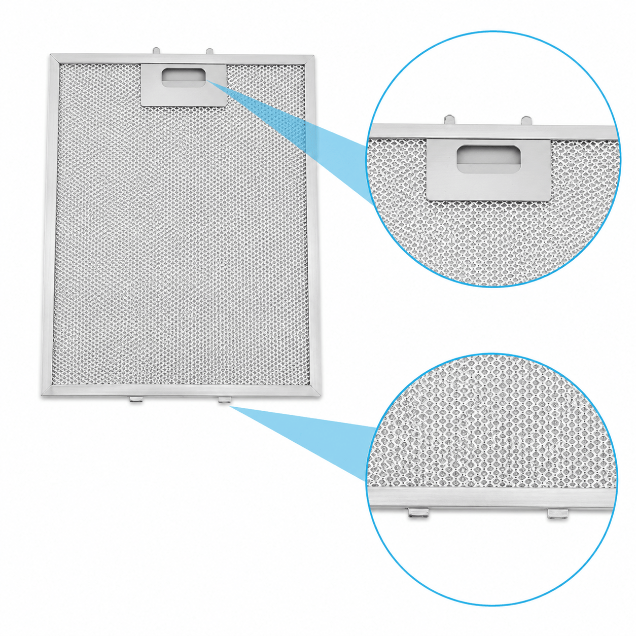Filtro metálico 305x267mm compatible con Scholtes 480122102168 / C00280008
