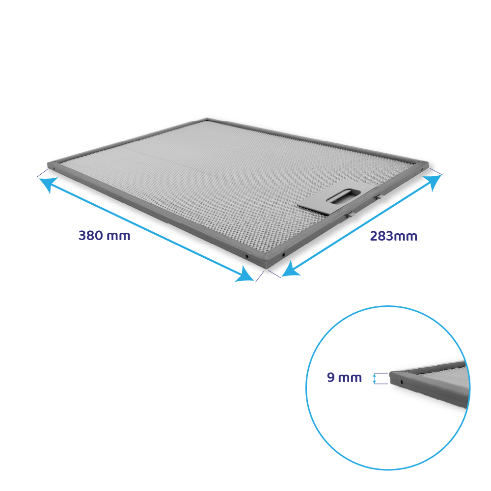 Filtro metálico Siemens 380x283mm 422872 / 00422872