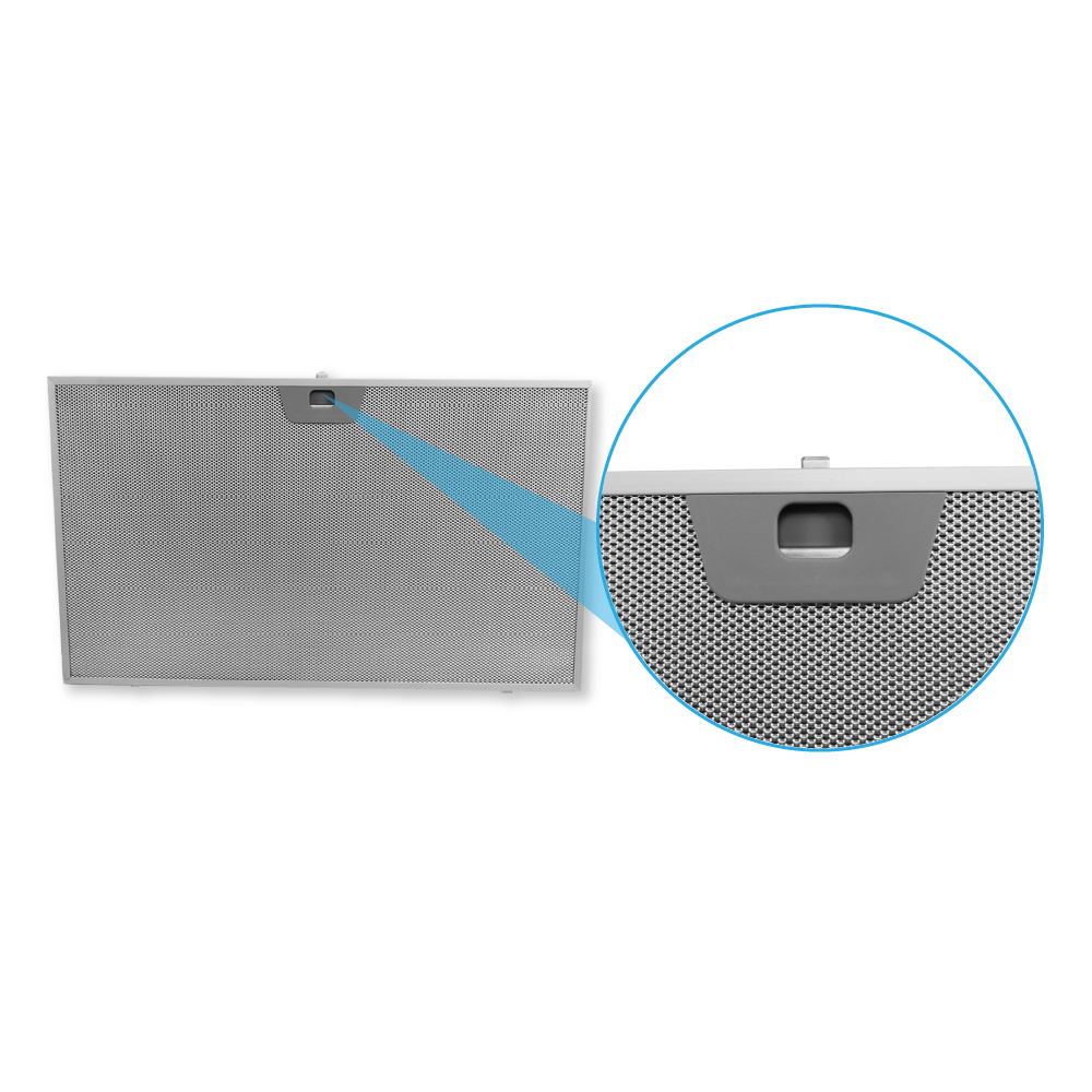 Filtro metálico 506x300x8mm compatible con Zanussi 4055135349