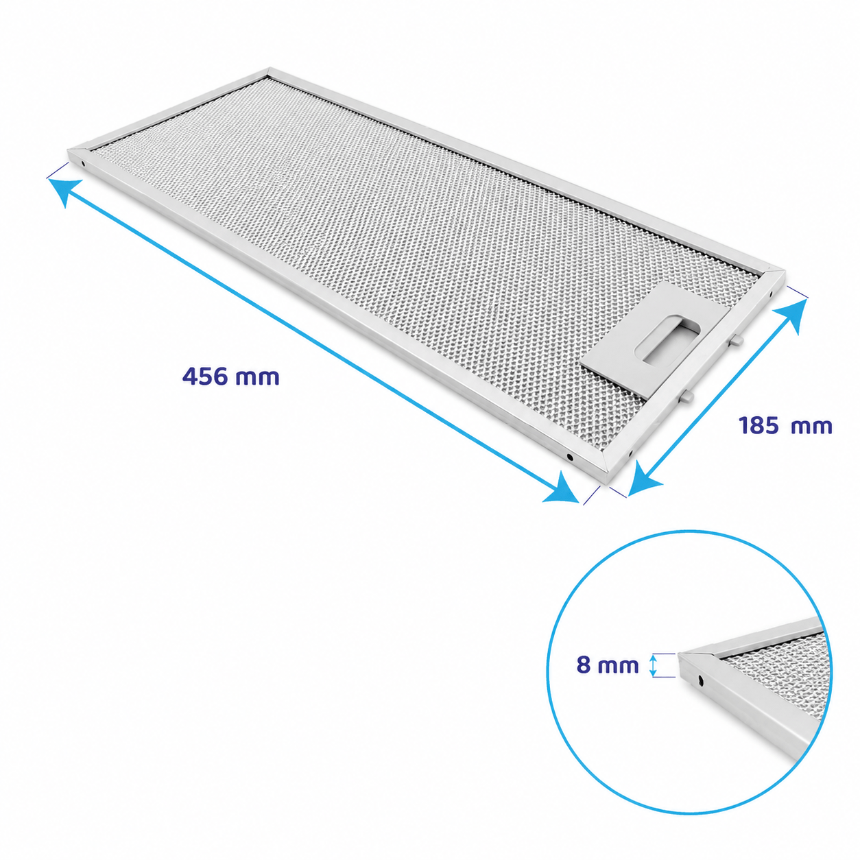 Filtro metálico 455x185mm para campana Samsung DG81-02467A