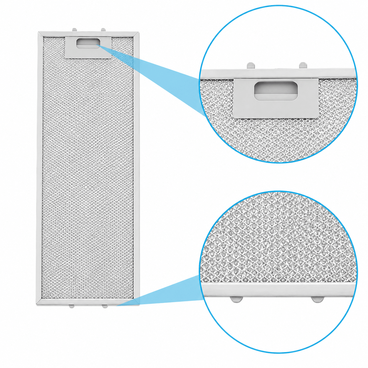 Filtro metálico 455x185mm para campana Samsung DG81-02467A