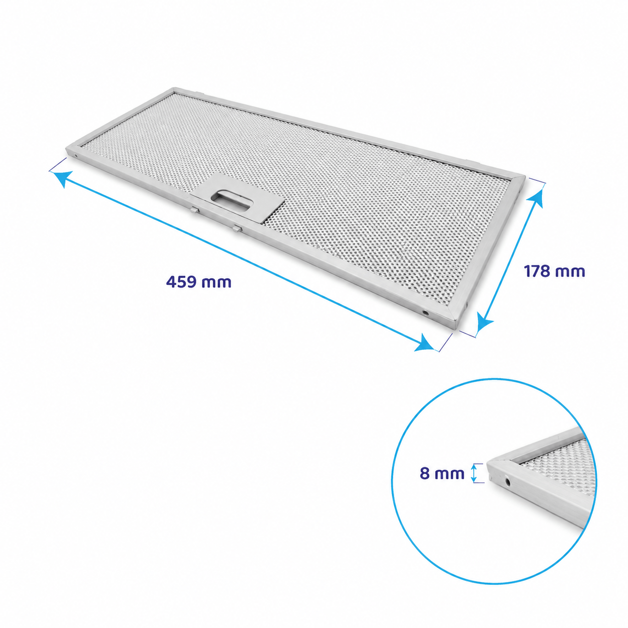 Filtro metálico Hotpoint-Ariston 459x178mm 481248058314