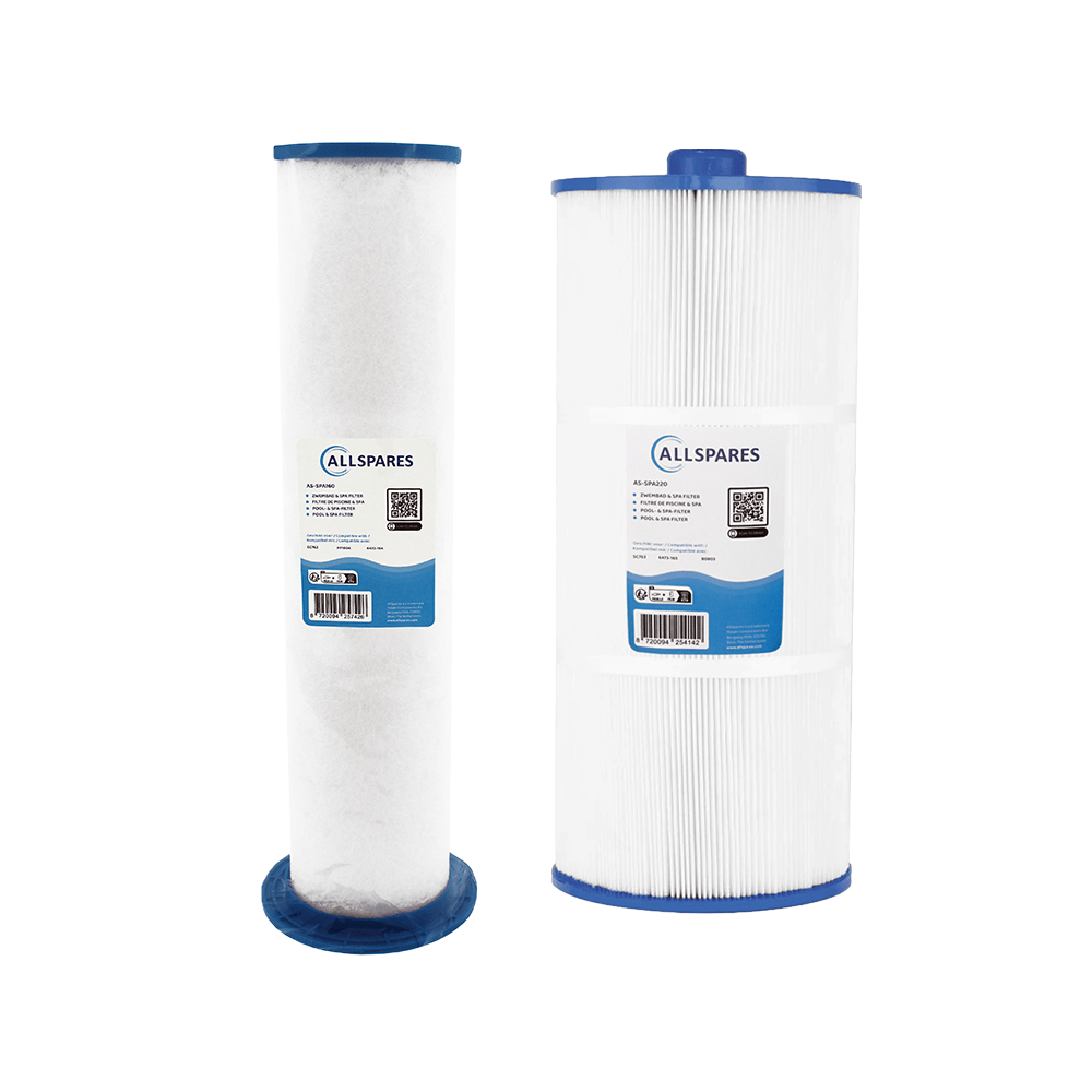 Filtro de agua para spa (2 uds.) compatible con Sundance 6473-164 + 6473-165