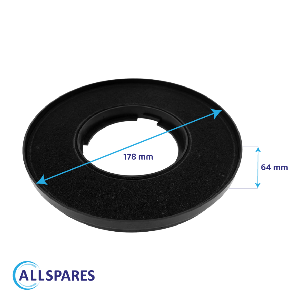 Filtro de carbono compatible con Ciarra CBCF005 / CBCS5913A-OW (x2)