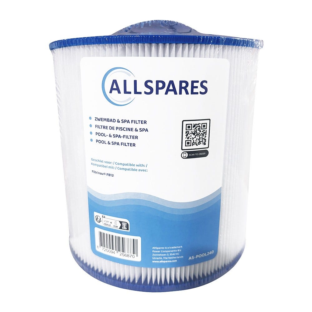 Filtro de cartucho para piscina compatible con Filtrinov FB12