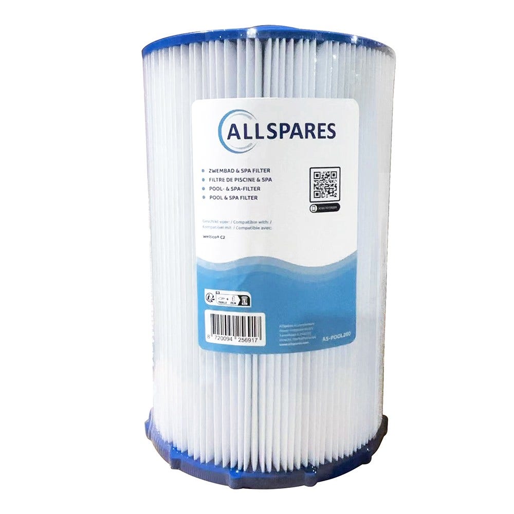 Filtro de cartucho para piscina compatible con Weltico C2 / 62612