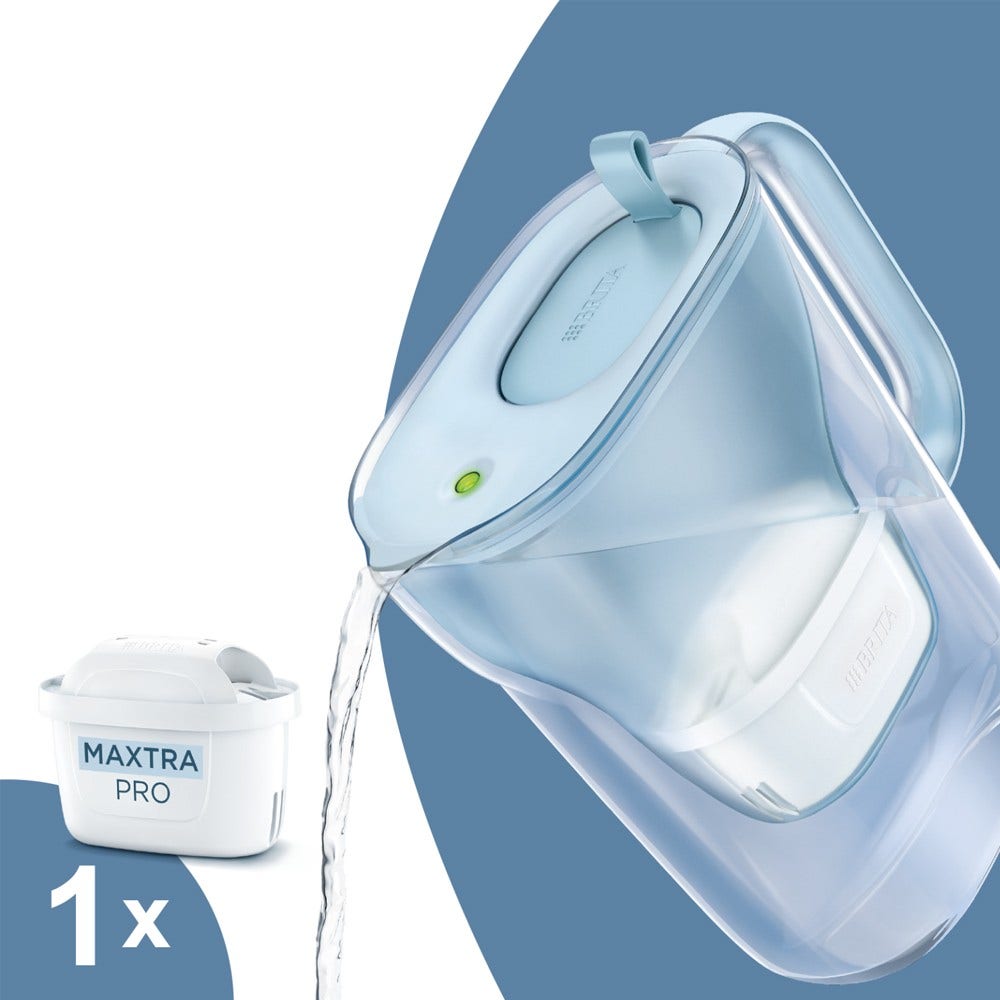 Jarra  BRITA Style Eco azul polvo 2.4L + filtro de agua MAXTRA PRO Pure Performance 1055740