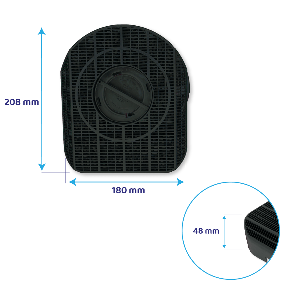 Filtro de carbono AEG MCFE14 / 9029800605 (x2)
